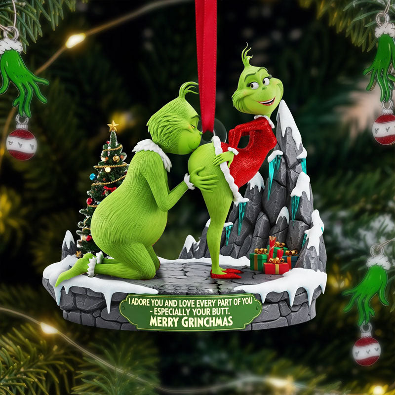 đ Naughty Green Couple Ornament â Christmas Gift đ