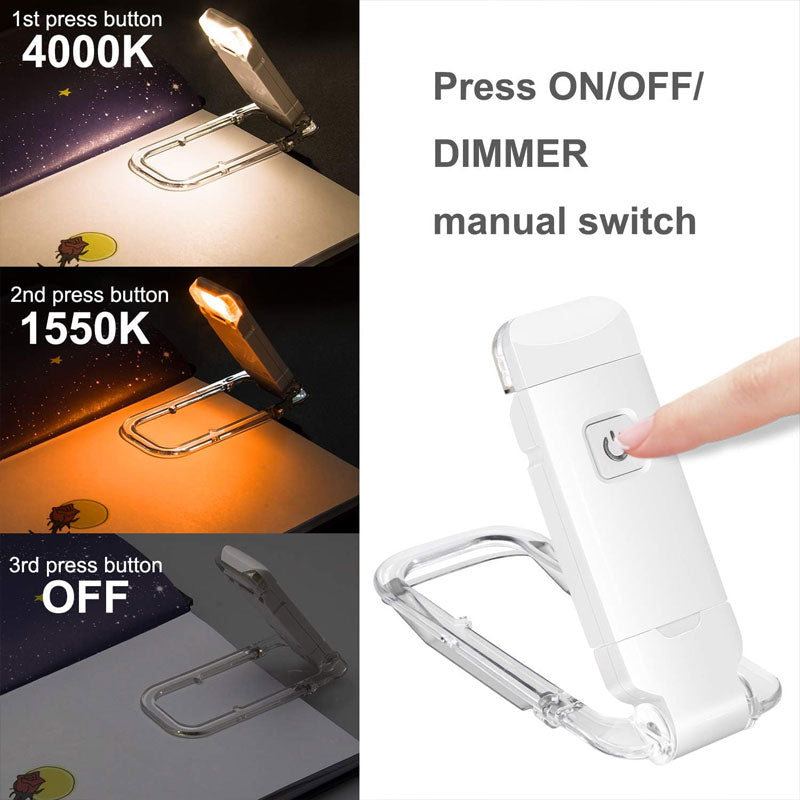 USB-lataus Clip-on lukuvalot