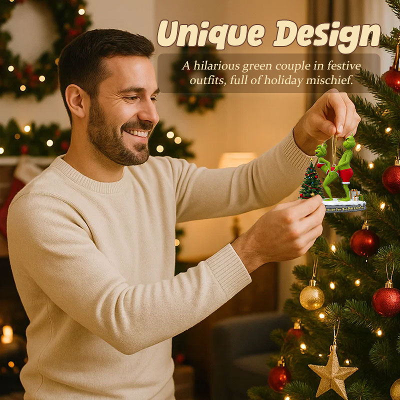 đ Naughty Green Couple Ornament â Christmas Gift đ