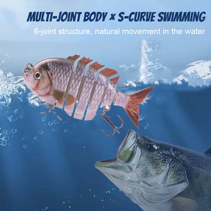 Uusi 6-osainen Bionic Multi-Section Tilapia Lure -viehelajiđđŁ