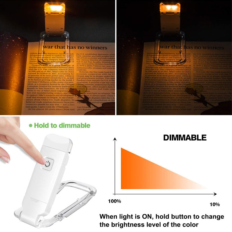 USB-lataus Clip-on lukuvalot
