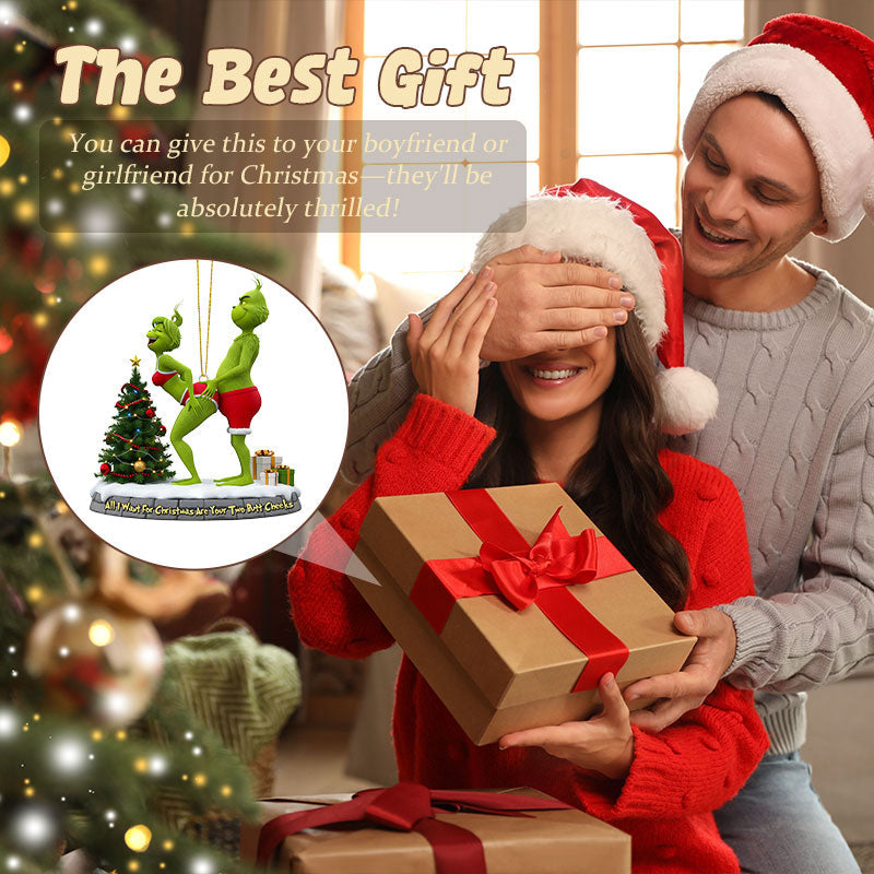 đ Naughty Green Couple Ornament â Christmas Gift đ