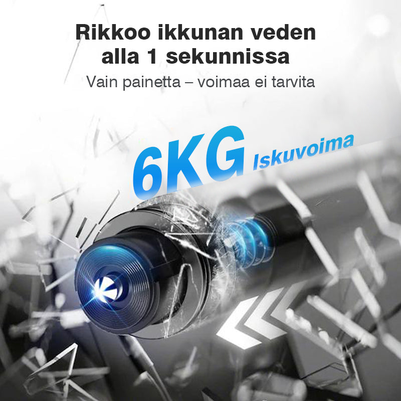 Mini hätätyökalu autolla pakenemiseen