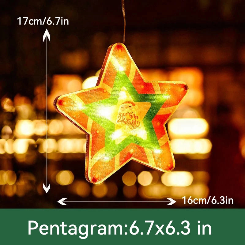 đChristmas Window Hanging Lights