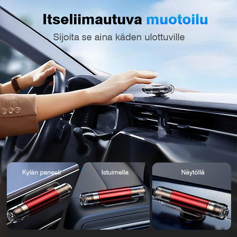 Mini hätätyökalu autolla pakenemiseen