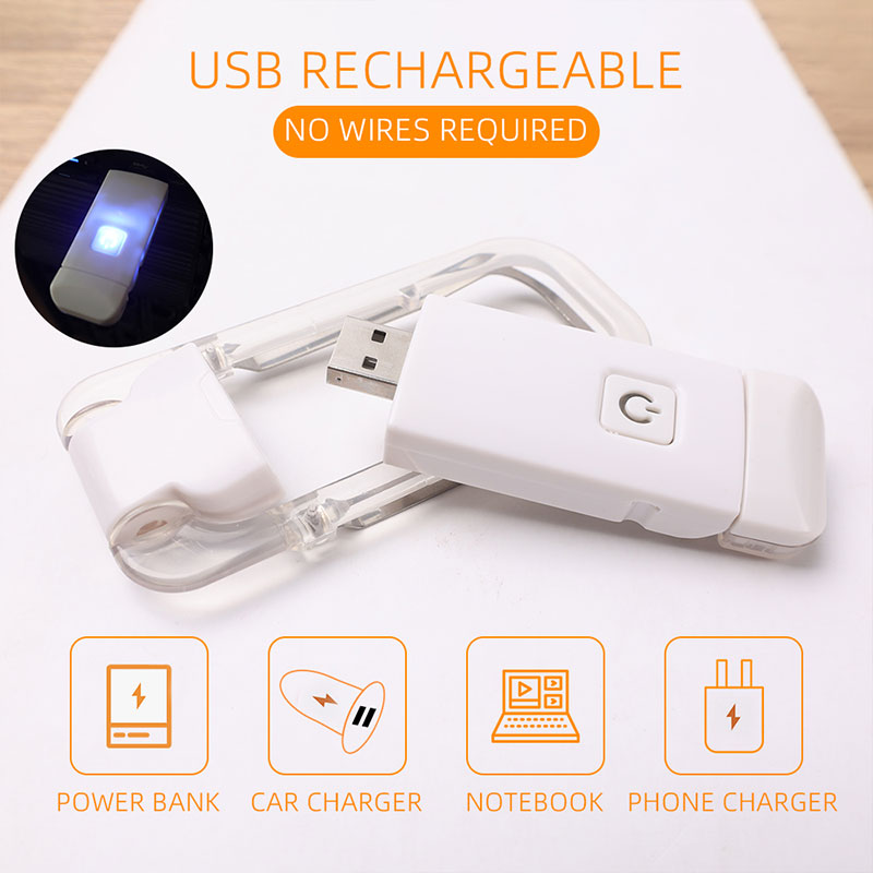 USB-lataus Clip-on lukuvalot