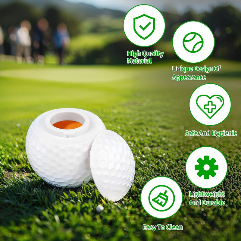 Luova golfpallon muotoinen shottilasi