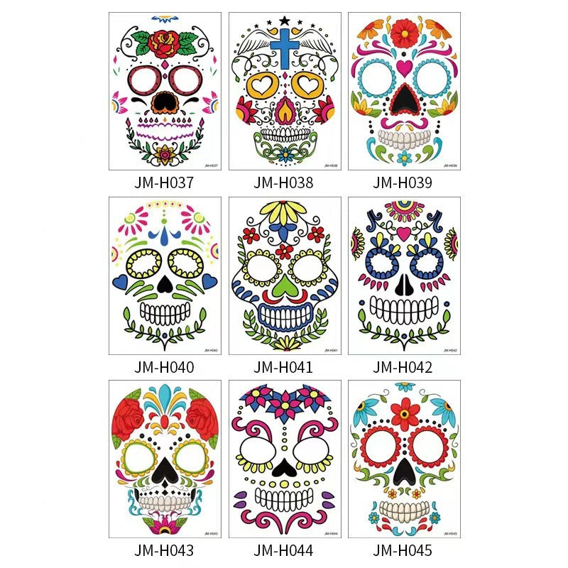Halloween Big Mouth Tattoo StickersđRealistic & Easy To Remove