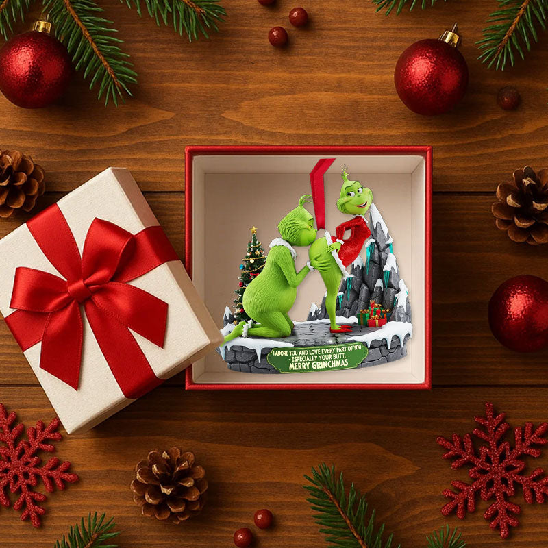 đ Naughty Green Couple Ornament â Christmas Gift đ