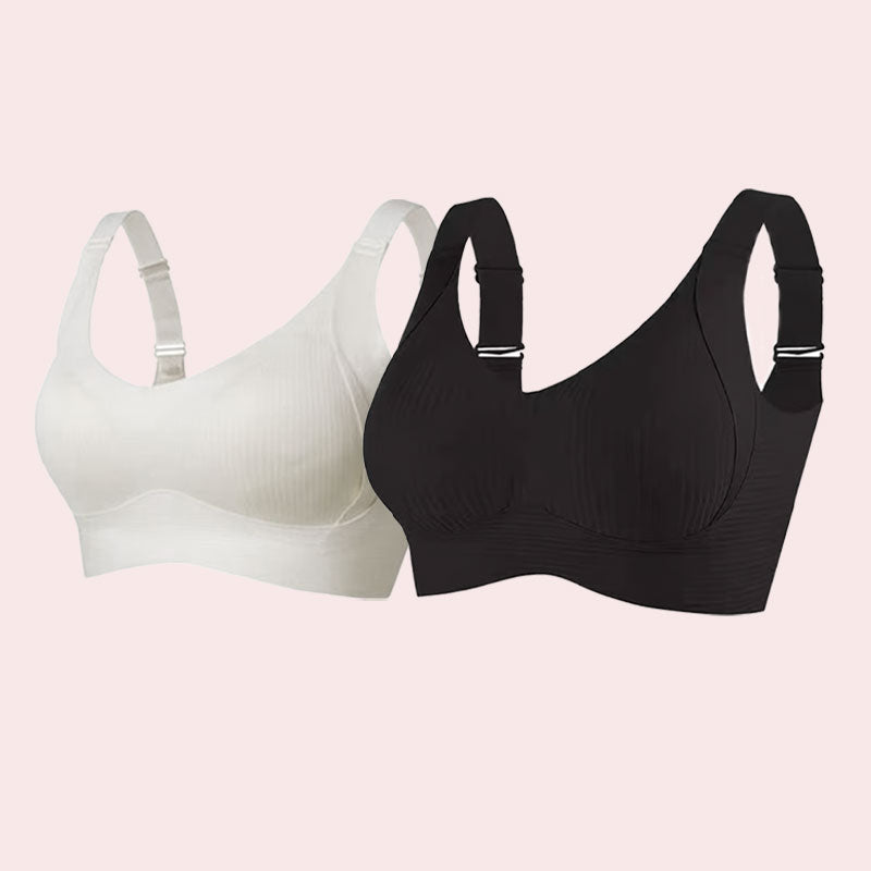 đ„KevĂ€t kuuma myynti 49% OFF- Ribbed Push Up sÀÀdettĂ€vĂ€ langaton rintaliivit naisille