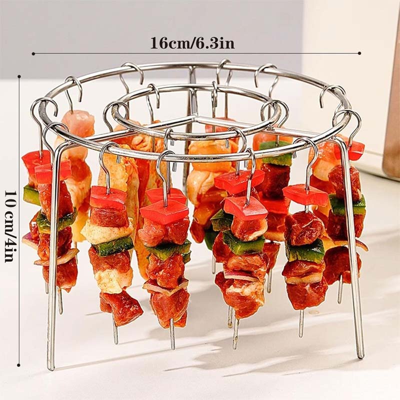 đ„ Air Fryer Skewer Rack | 360 ° tasainen ruoanlaitto, rapea ja mehukas! đą