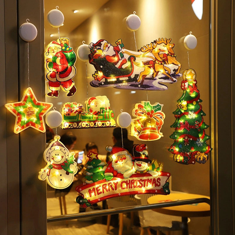 đChristmas Window Hanging Lights