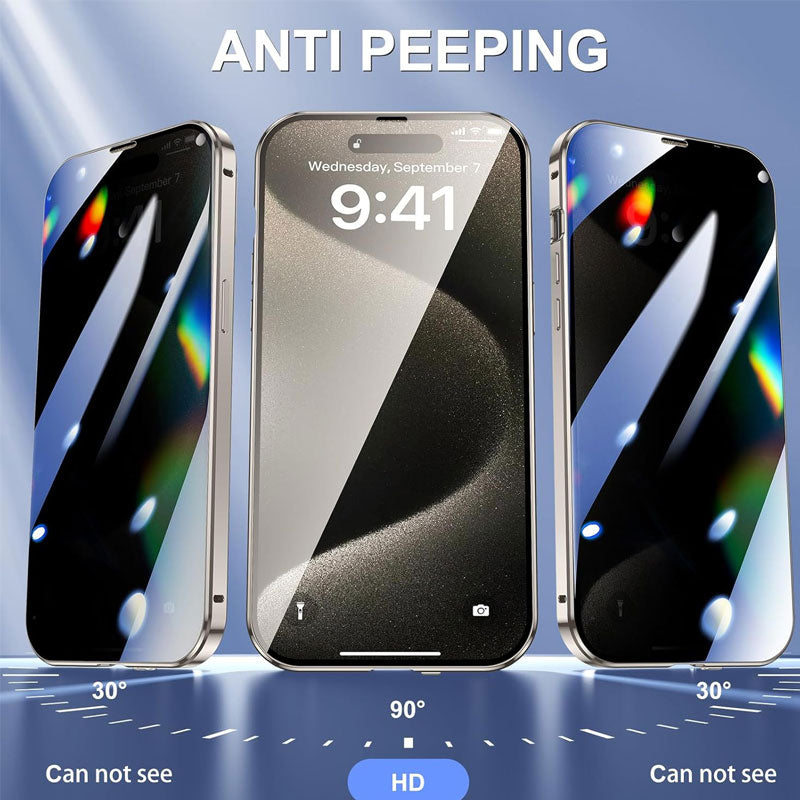 Kaksipuolinen magneettinen anti-peep puhelimen tapauksessa