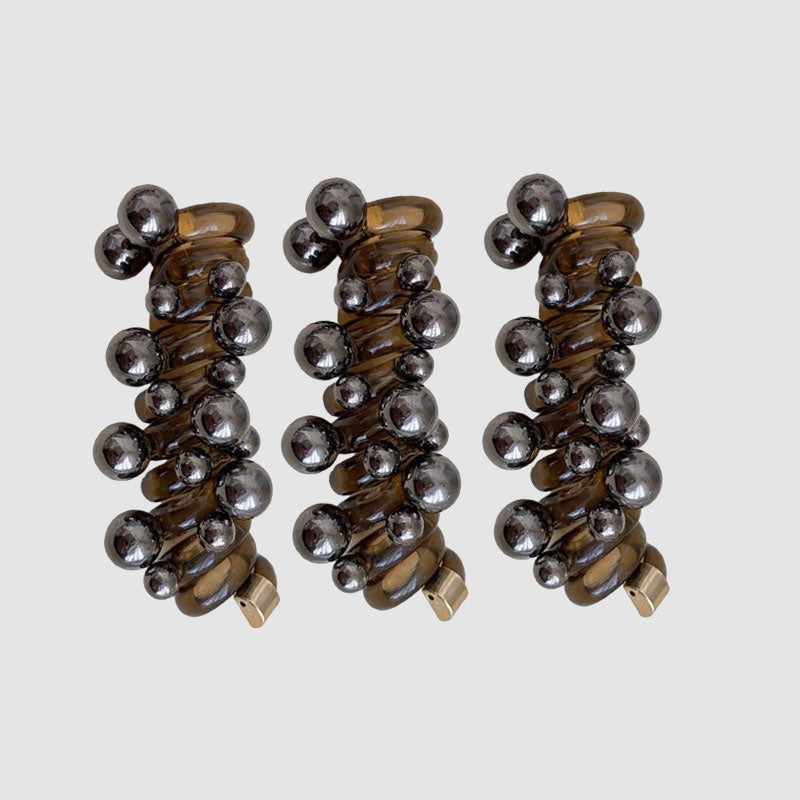 Pearl suora spiraali hiukset tie