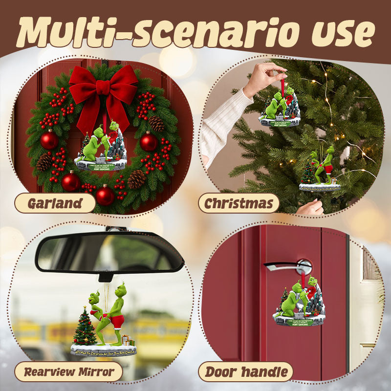 đ Naughty Green Couple Ornament â Christmas Gift đ