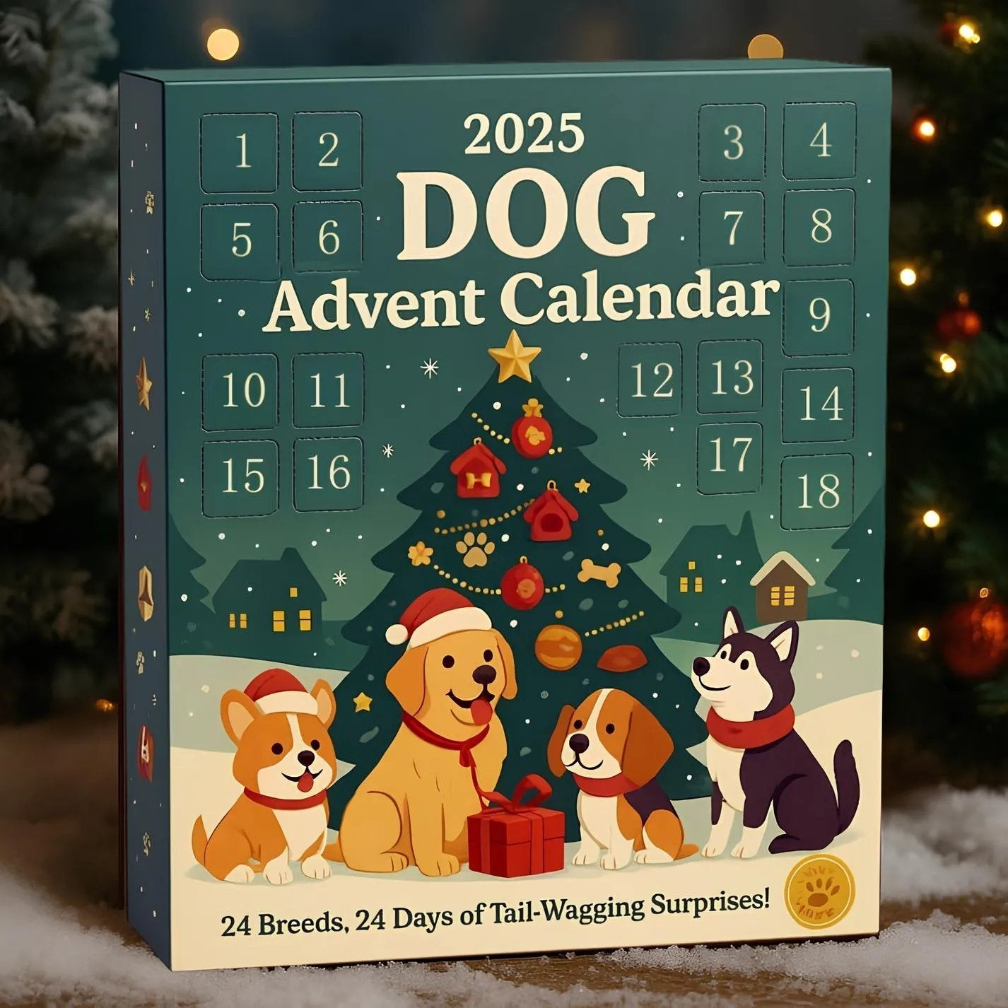 đ Koirien Adventtikalenteri 2025 - 24 Jouluista Koirakoristetta | Lahja KoiranystĂ€ville đ