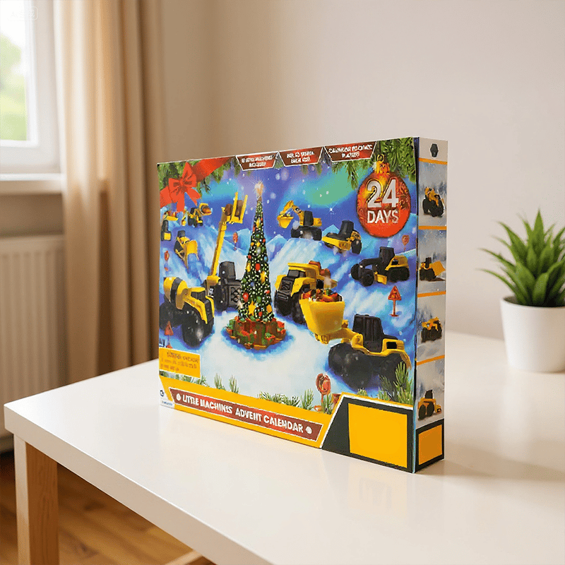 đ24-tĂ€giger Countdown-Kalender mit LKW auf dem Weg zu Weihnachten