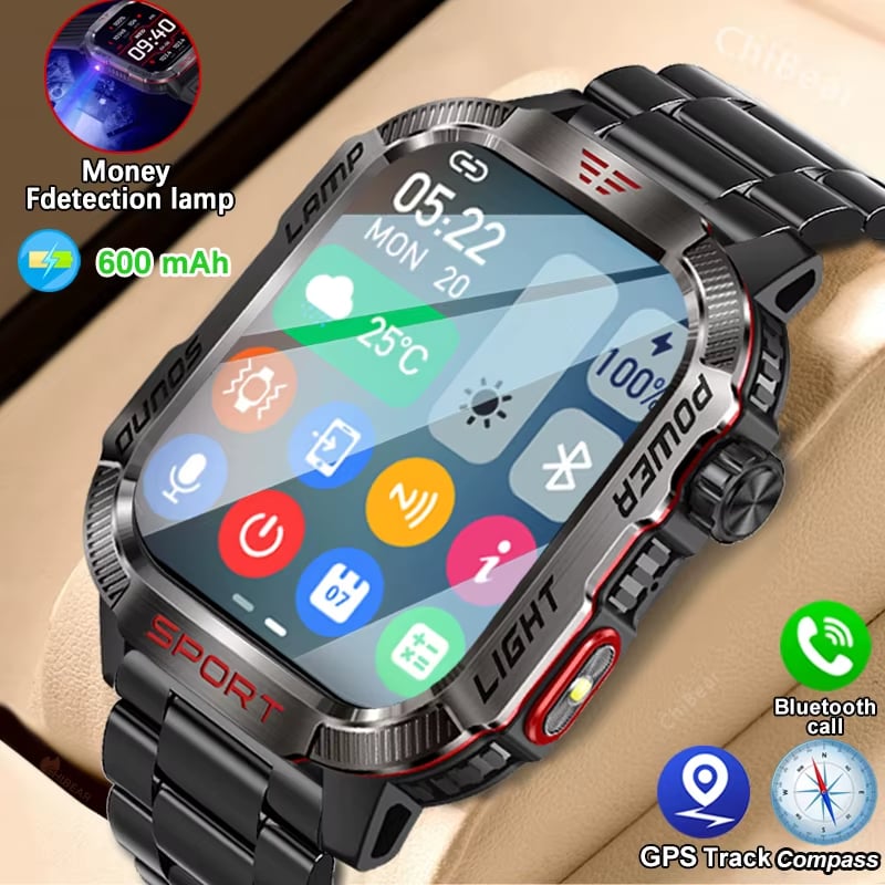 đ„ Viimeisen pĂ€ivĂ€n alennus 70 % â Sotilaallinen ulkoiluĂ€lykello miehille Androidille ja iOS:lle