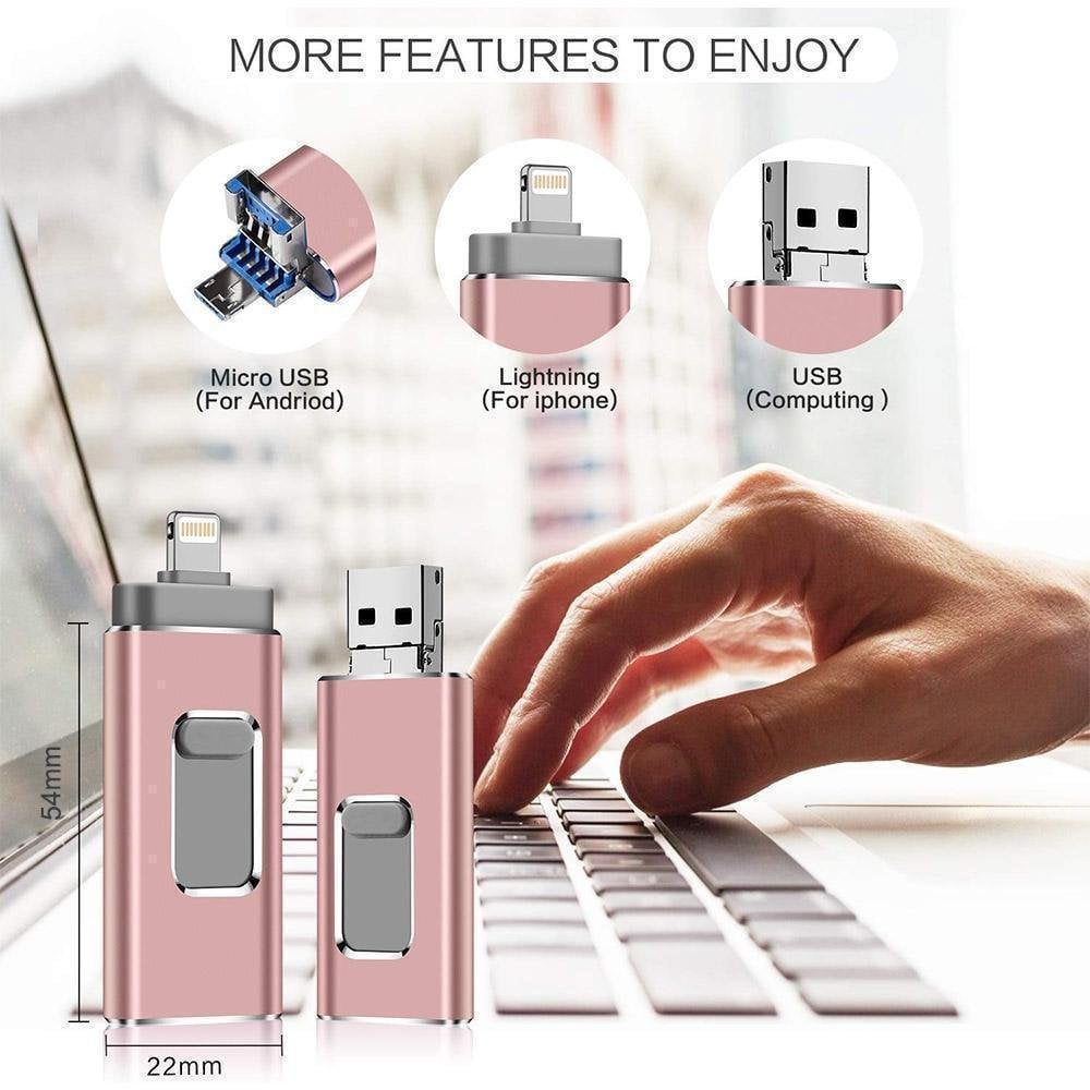 4 in 1 USB-muistitikku - salamannopea kuvansiirto