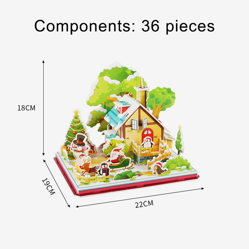 Jouluinen 3D-palapeli