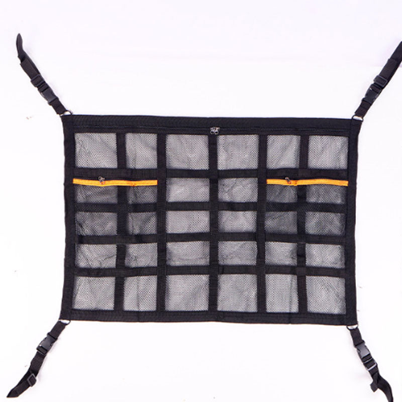 Ripustettava säilytysverkko auton katolle