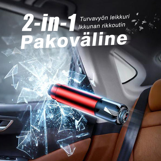 Mini hätätyökalu autolla pakenemiseen