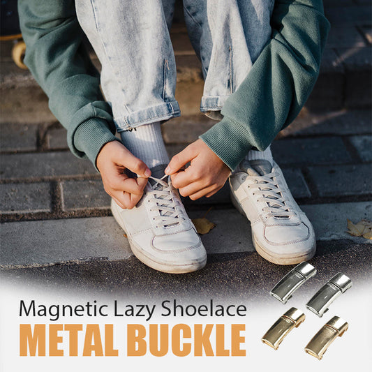 Magneettinen metallisolki kengännauhoja varten