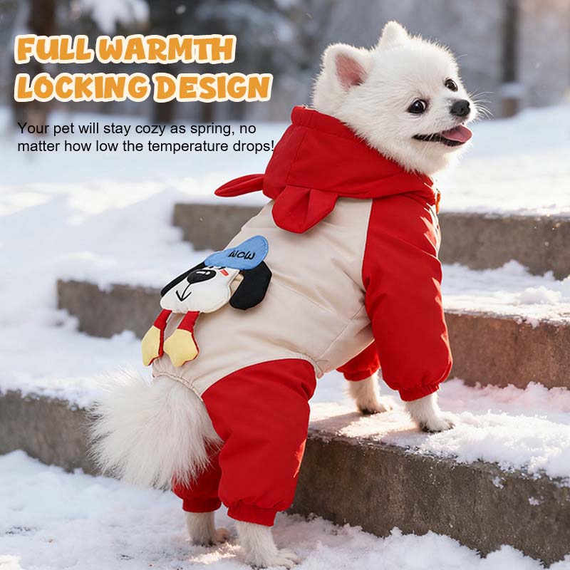 🐾 Vedenpitävä paksunnettu lemmikkieläinten takki ❄️