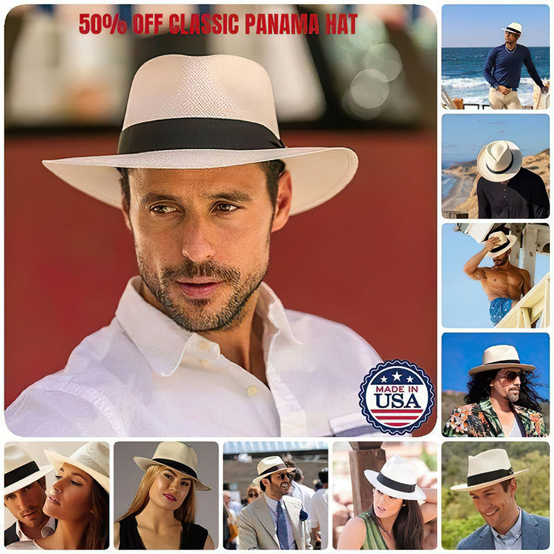🌿Klassinen Panama-hattu - käsintehty Ecuadorissa