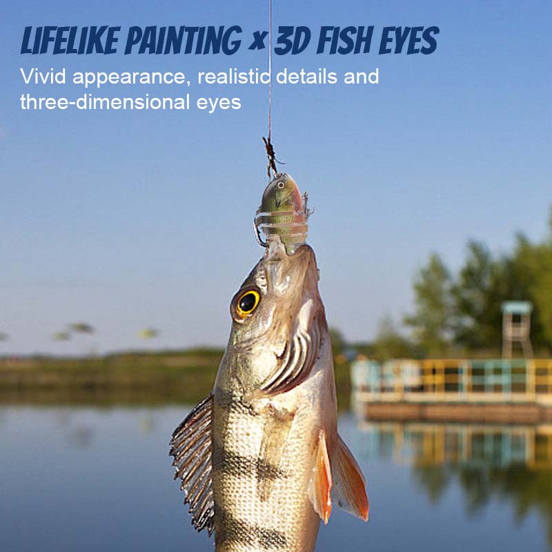 Uusi 6-osainen Bionic Multi-Section Tilapia Lure -viehelaji🌊🎣