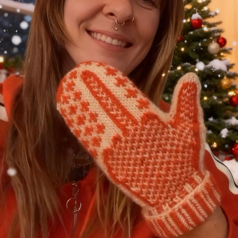 🎅"Tuhmien listan" lapaset | Pehmeä neule, jossa on piilotettu asenn 🖕✨