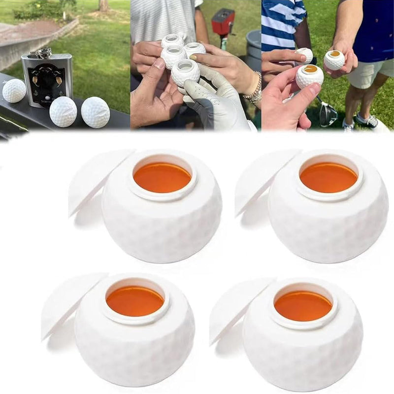 Luova golfpallon muotoinen shottilasi