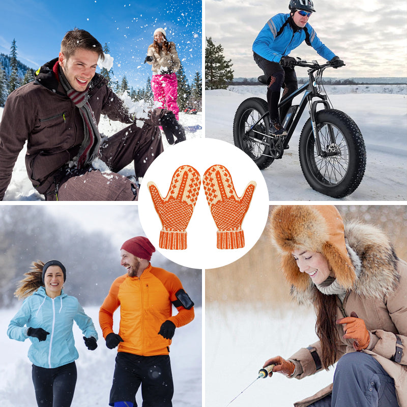 🎅"Tuhmien listan" lapaset | Pehmeä neule, jossa on piilotettu asenn 🖕✨