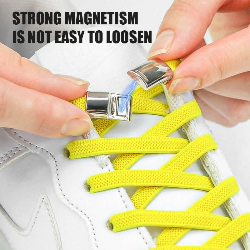 Magneettinen metallisolki kengännauhoja varten