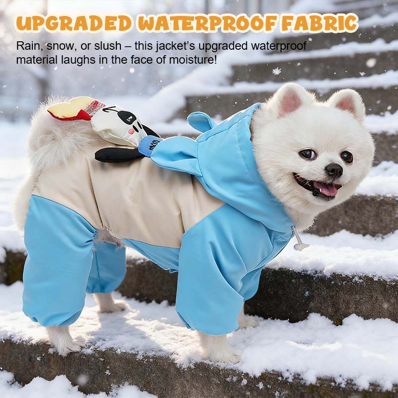 🐾 Vedenpitävä paksunnettu lemmikkieläinten takki ❄️