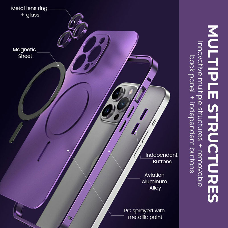 Magneettinen metalli Snap-On Case iPhonelle