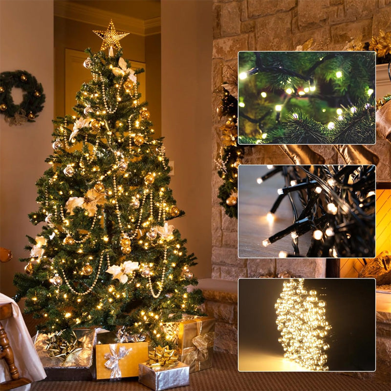 🎄 LED rengas viisipisteinen tähti joulukuusen valo 🎄
