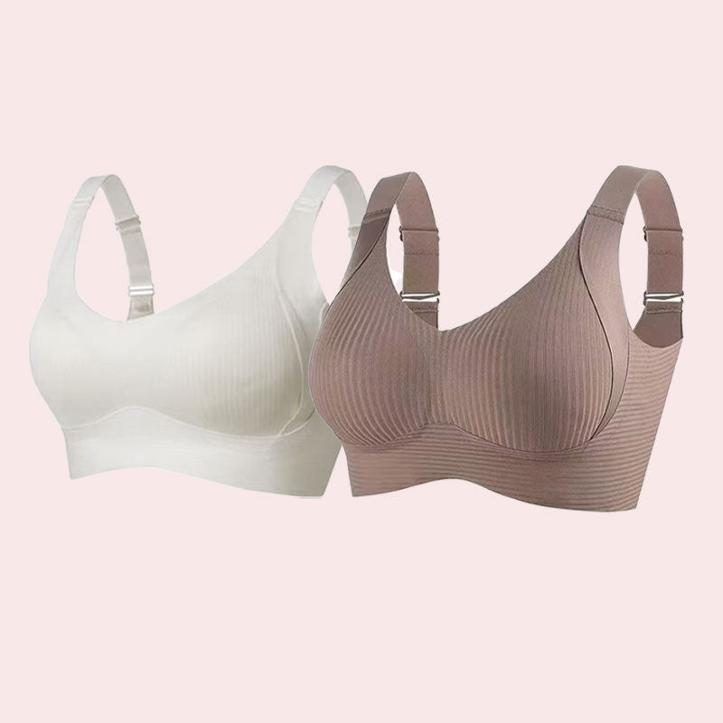 🔥Kevät kuuma myynti 49% OFF- Ribbed Push Up säädettävä langaton rintaliivit naisille