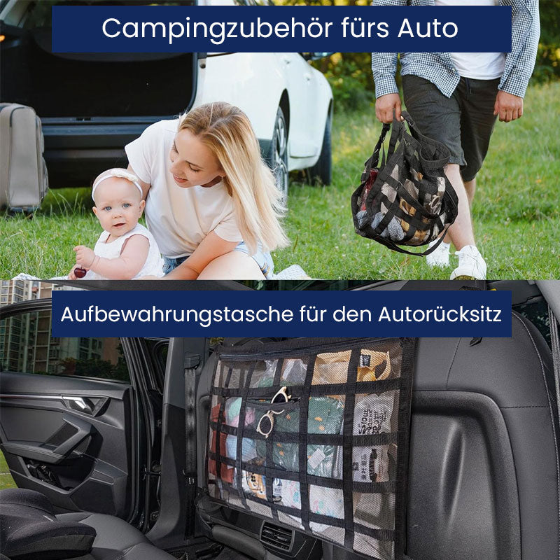 Ripustettava säilytysverkko auton katolle