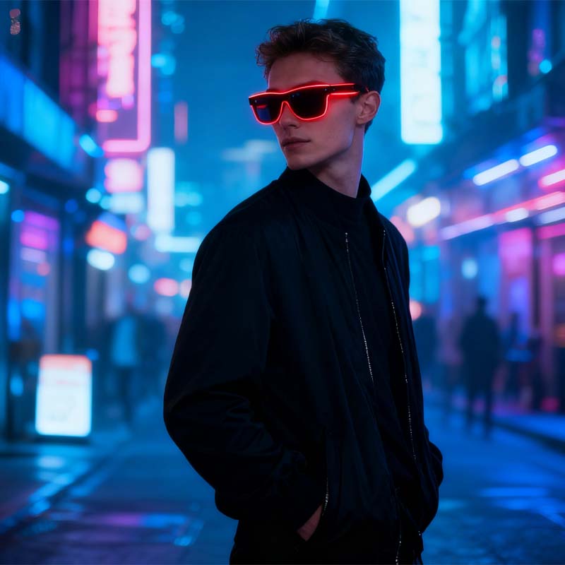 Valoa lähettävät silmälasi