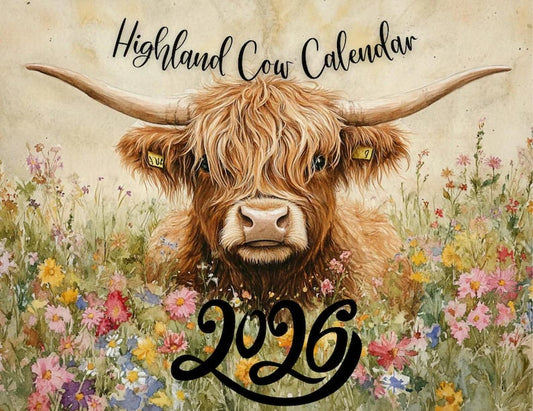 🐮2026 Highland Cattle -kalenteri📅