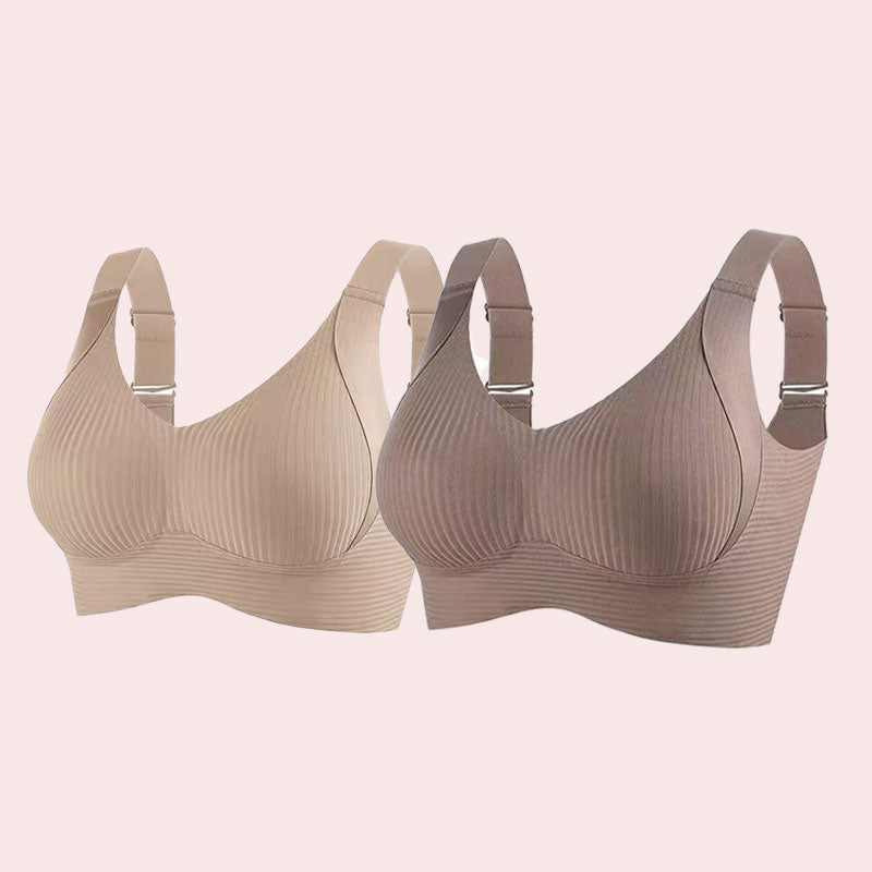 🔥Kevät kuuma myynti 49% OFF- Ribbed Push Up säädettävä langaton rintaliivit naisille