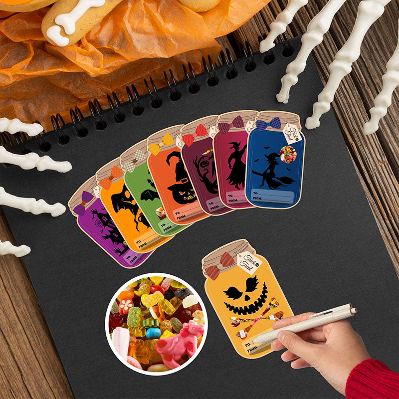 Halloween DIY askartelukortit lapsille