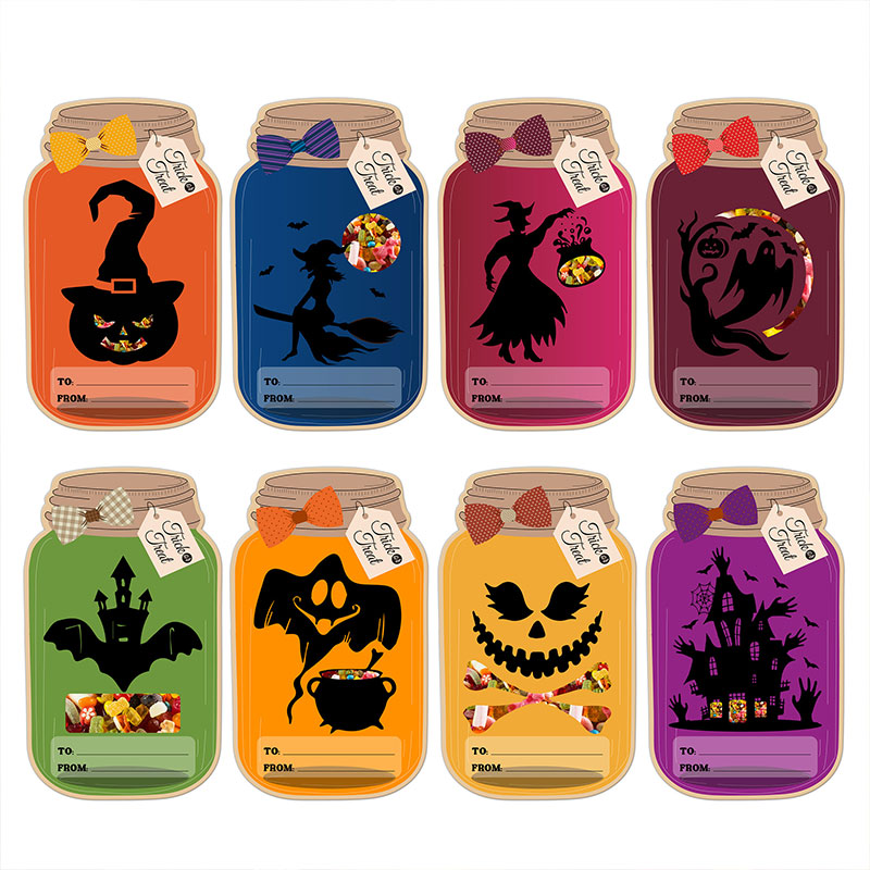 Halloween DIY askartelukortit lapsille