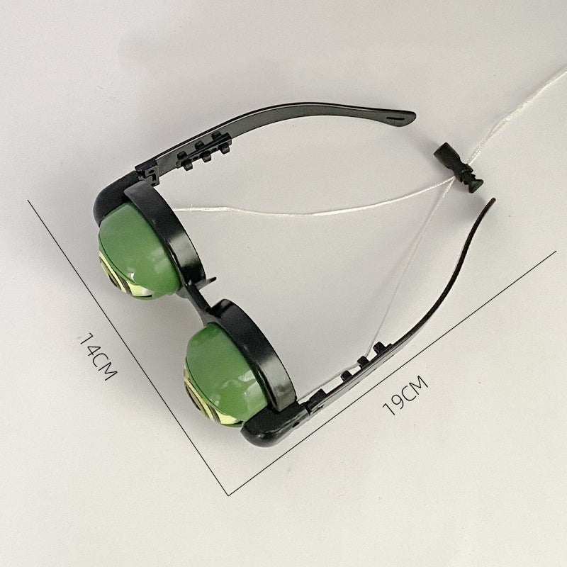 Lasten vilkkuvat hullut lasit, joissa on kiristysnauh